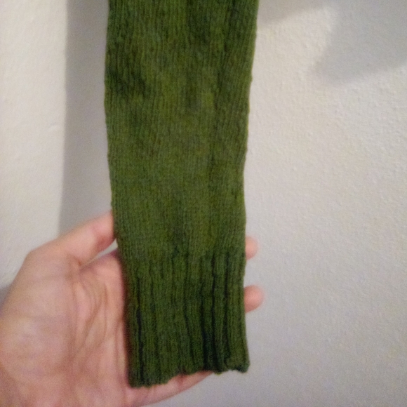 Michael Kors Green Cropped Knit Cardigan 100% Cotton Size XS Fall - Picture 8 of 14